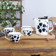 陶瓷茶具套装家用功夫纯手绘过滤茶壶紫砂耐热咖啡杯礼盒茶具礼盒