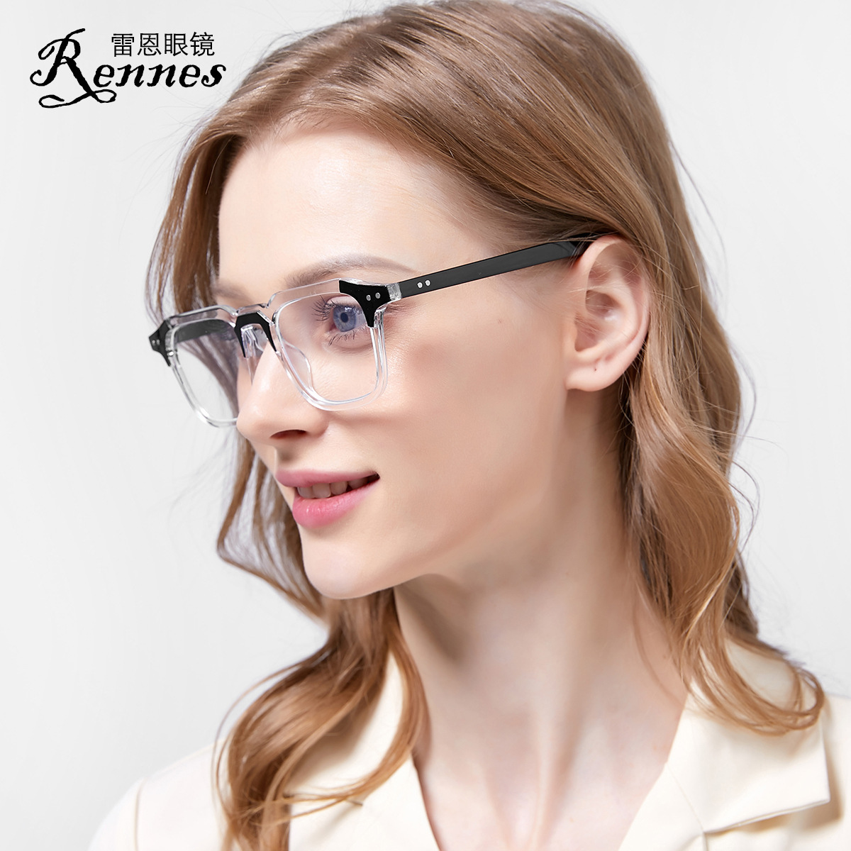 2020 nuevo marco de gafas retro coreano moda cuadrado gafas lisas hombres y mujeres gafas de tiro callejero marco 3327ZN