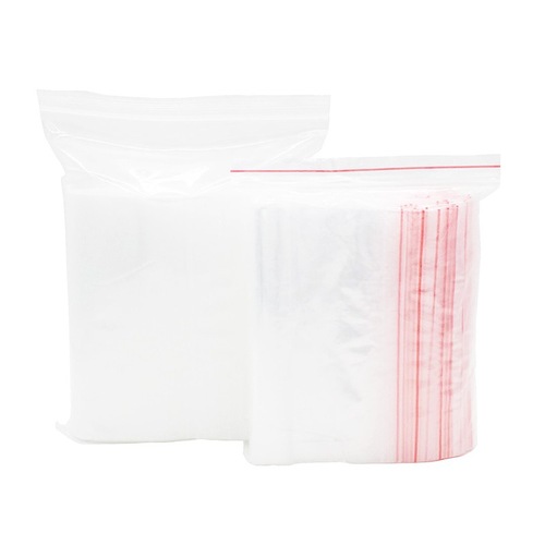 Factory direct sales pe transparent plastic ziplock bag clothing electronic food packaging bag pull bone clip chain seal bag