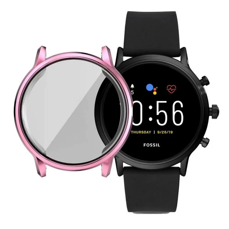 Новый совместимый комплект Fossil Series Gen5 Garlyle Все включено защитная оболочка электроплатированная TPU против падения мягкая оболочка