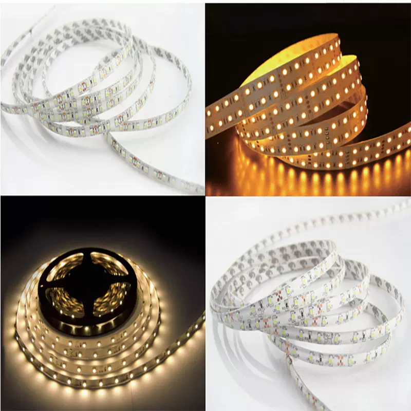 LED灯带 3528 12v低压裸板装饰灯条 单色白光60灯双面板工程灯带