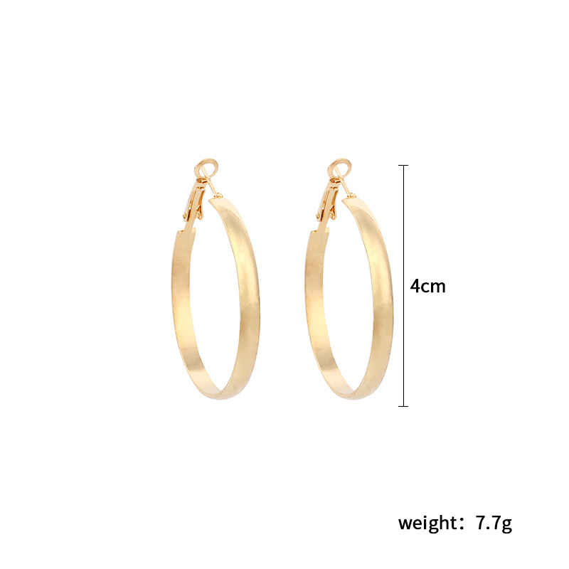 Fashion Exaggerated Simple Extreme Round Retro Simple Geometric Circle Earrings For Women display picture 1