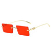 Fashionable square sunglasses, metal glasses, Aliexpress, gradient, internet celebrity, wholesale