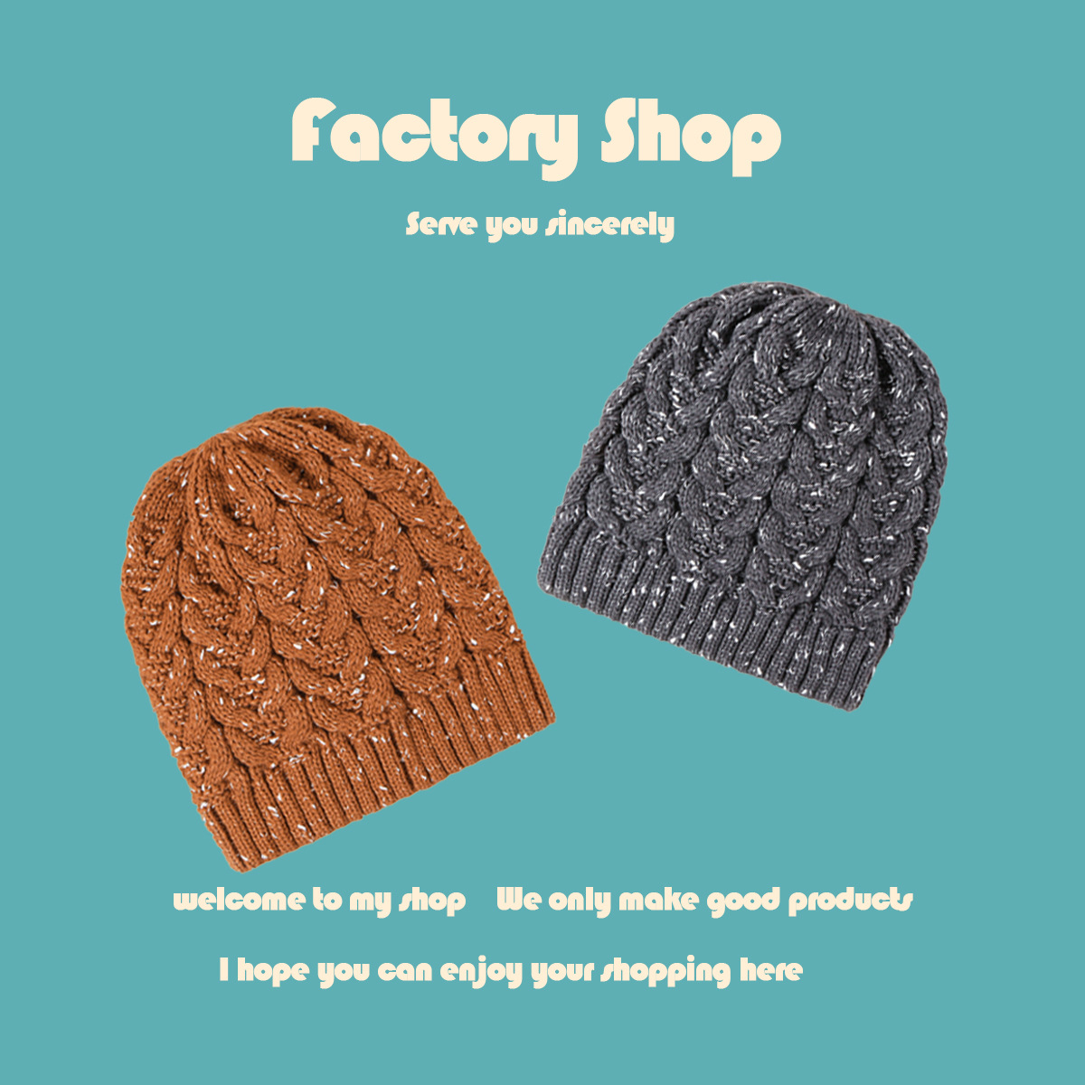 Fashion Linen Pattern Knitted Hat display picture 16