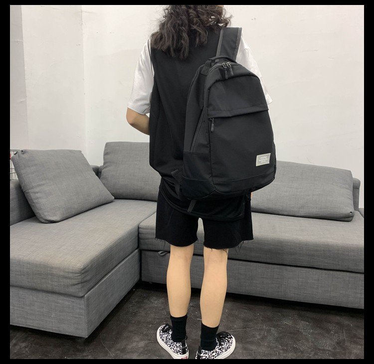 Koreanische Version Von Ins Vintage Sinn All-match Lässig Wasserdicht Große Kapazität High School Student Schult Asche Hong Kong Stil Retro Frauen Rucksack display picture 47