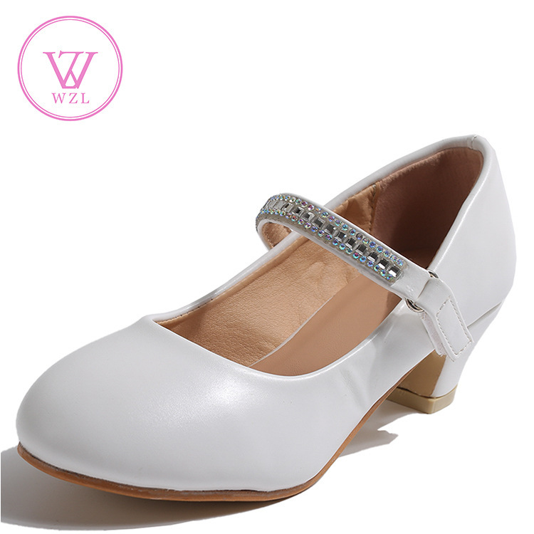 2026 New Stylish and Fashionable Princess Shoes for Older Children, Small High Heels for Stage Shows, Children's Shoes Manufactory