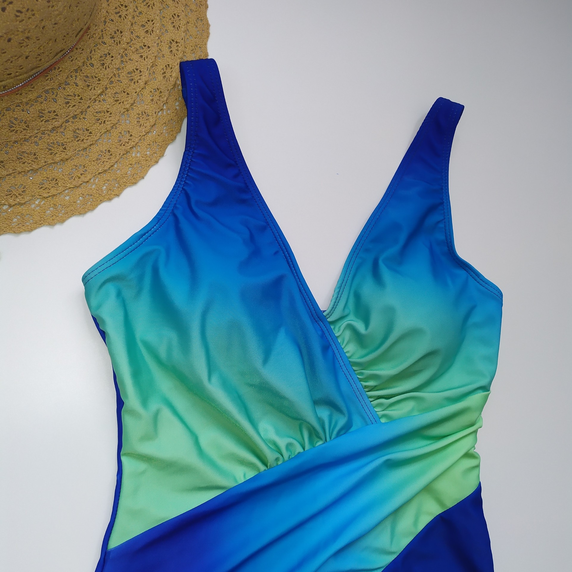 rainbow gradient color one-piece swimsuit bikini NSHL3309