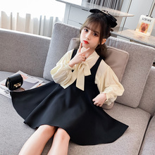 女童秋装套装2020新款韩版洋气儿童背带裙两件套中大童小女孩时尚