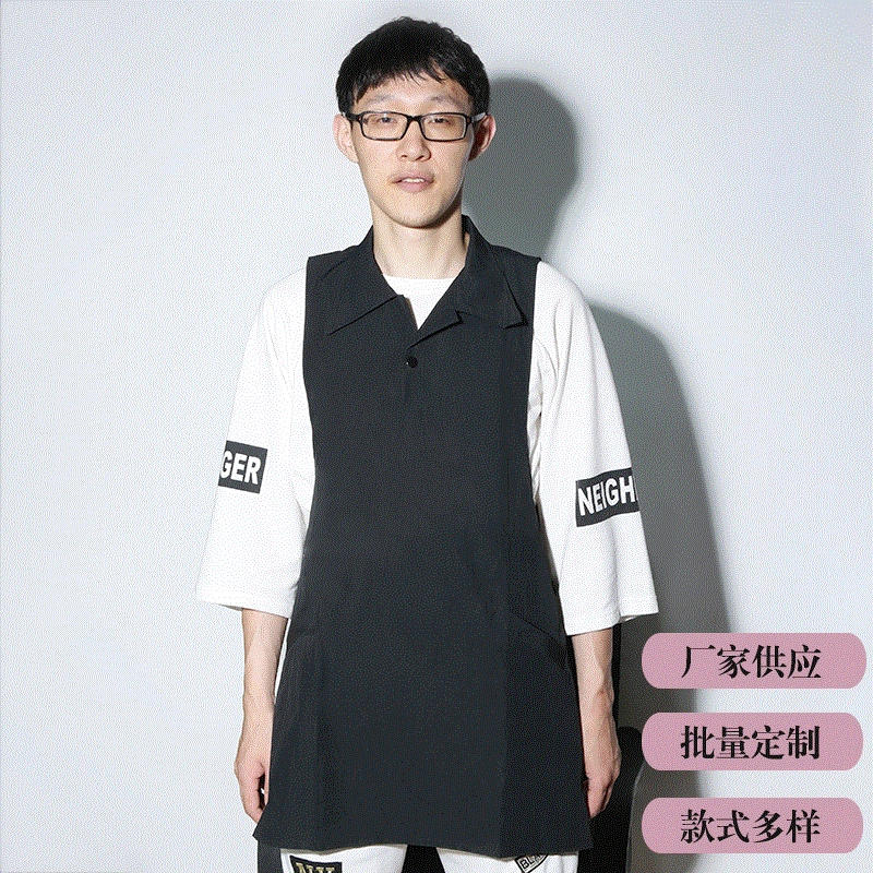 Фабрика оптовой костюм воротник рабочая одежда красивая и элегантная парикмахерская Рабочая одежда черный ремень Рабочая одежда