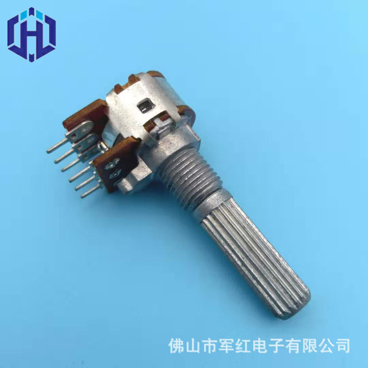厂家直销小148双联电位器12mm碳膜旋转功放b20kb50k高精度调节