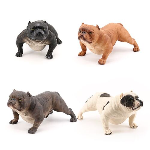Simulated wild animal model, oversized bully dog, internet celebrity social dog, solid plastic toy, static ornament