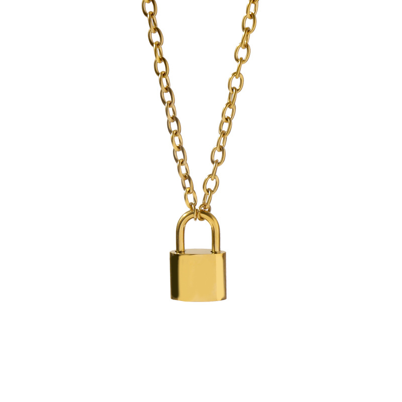Golden pendant stainless steel