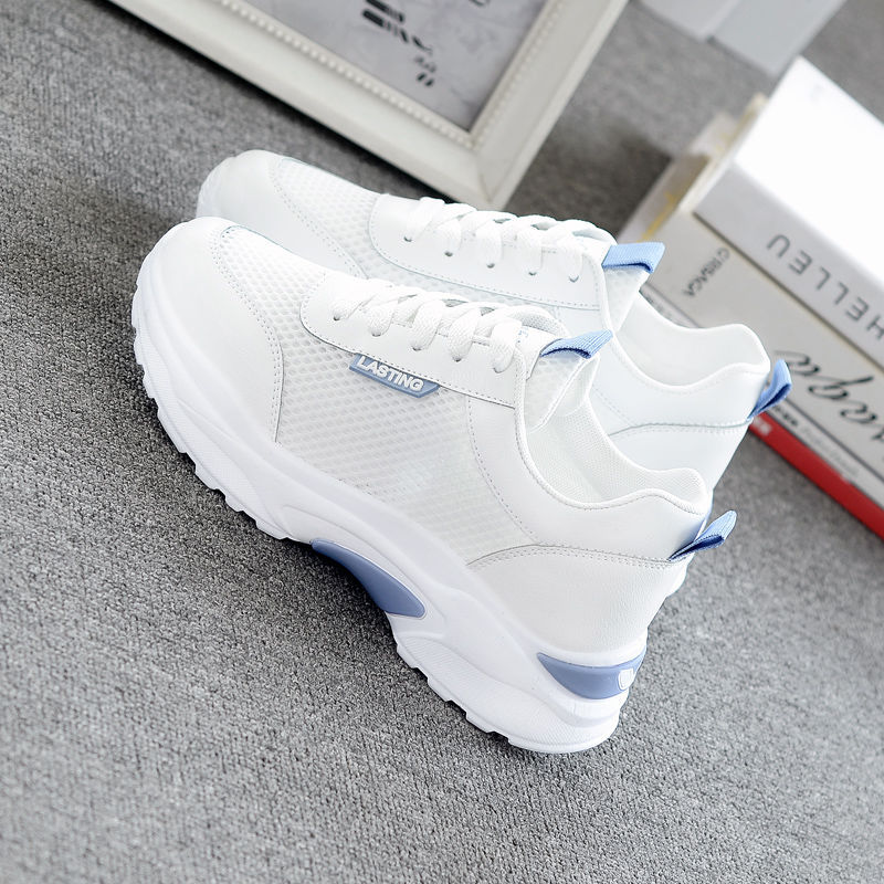 Fashionable breathable lightweight summer white sneakers for…