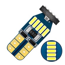 跨境新款T10  4014  15SMD 高亮阅读灯 W5W解码灯 LED仪表灯