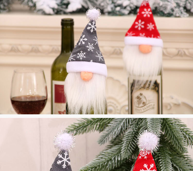 Vente Chaude Mode Bouteille De Vin Ensembles Table À Manger Décorations Pour La Maison Personnes Âgées Sans Visage display picture 8