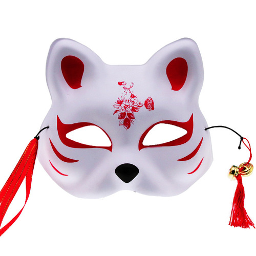 20 New Japanese Style Internet Celebrities and Style Selfie Half Face Masks Anime Fox Fox Monster Festival Masquerade Performance Dance Mask