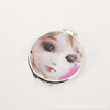 Cartoon handheld cute small folding double-sided mirror