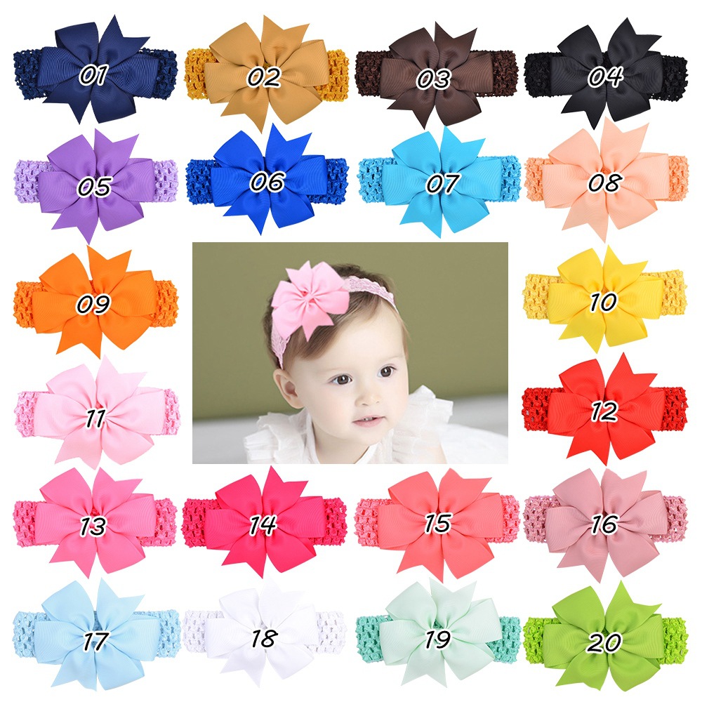 New Fashion Style Chiffon Lace Six-ear Bow Headband Set display picture 1