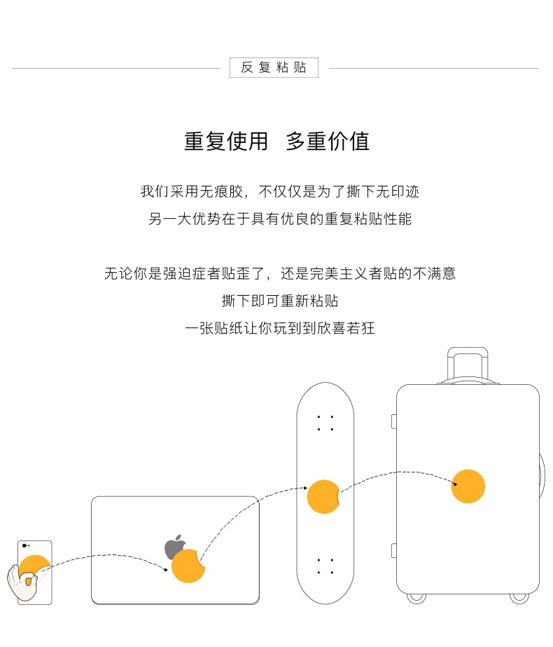 100张不重复骷髅涂鸦贴纸自行车手机机车头盔装饰贴纸批发详情26