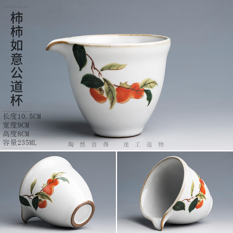 Ceramic capacious tea cup for home use, teapot, tea set with accessories