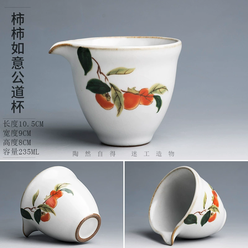 Ceramic capacious tea cup for home use, teapot, tea set with accessories