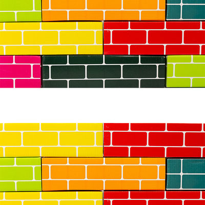 Rectangular simulated paper brick kindergarten area corner building paper brick building block construction area corner game environment layout material