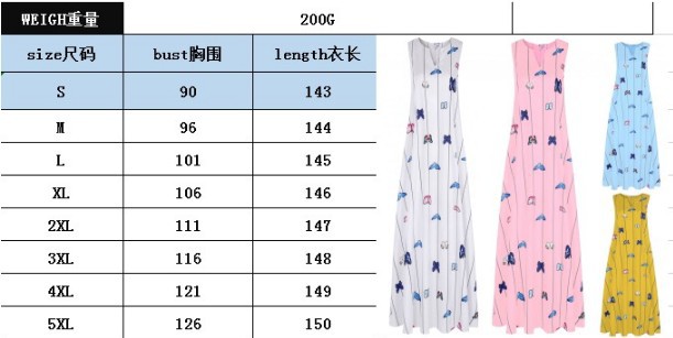 A-line Skirt Sweet Commute V Neck Printing Sleeveless Printing Maxi Long Dress display picture 1