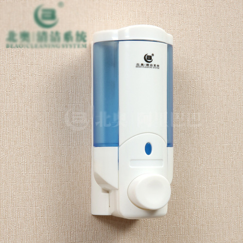 Nordic Soap Dispenser Hotel Bathroom Wall-Mounted Manual Plastic Single Head Soap Box Hand Soap Shower Gel Dispenser