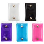 彩色透明PVC方形卡包 跨境热卖多功能零钱包钥匙包 实用礼品挂饰