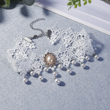 ESSABESA CHOCKER蕾丝项链 简约时尚欧美新娘锁骨链礼服配饰 项链