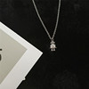 Robot, retro brand pendant hip-hop style stainless steel, fashionable necklace suitable for men and women, internet celebrity