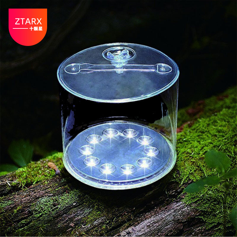 source factory goods in stock wholesale solar energy Gas Lamp Cross border solar energy Camping lights Camping waterproof Folding Light