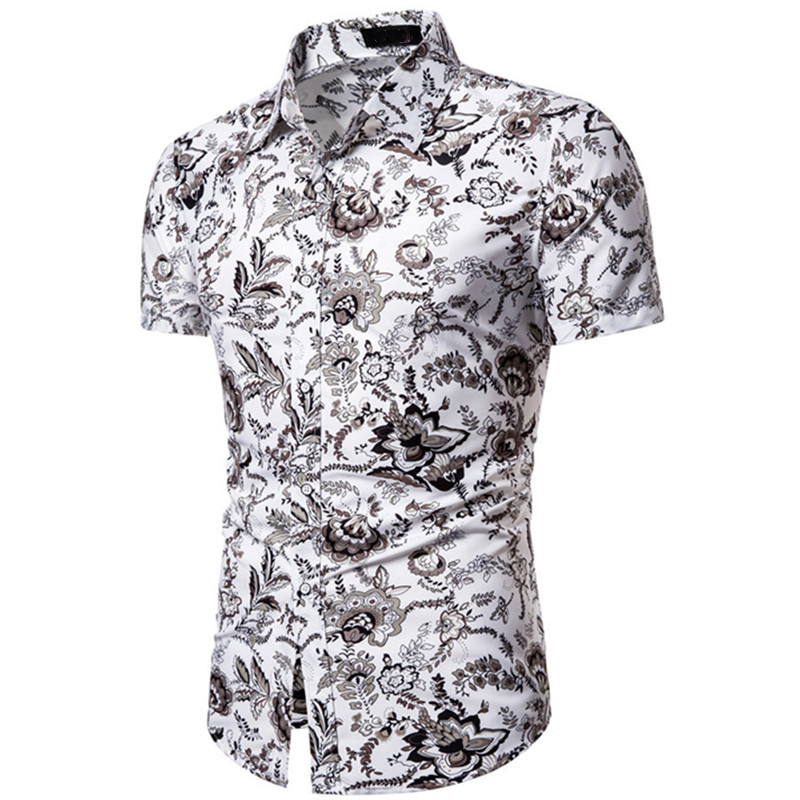 Men's Ditsy Floral Shorts Sets Men's Clothing display picture 3