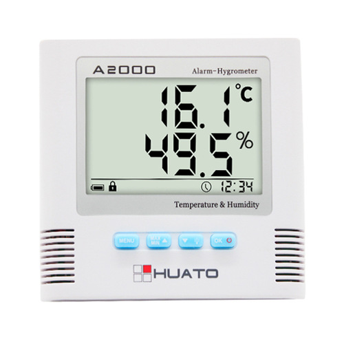 Huatu A2000 High Precision Thermometer and Humidity Meter, Laboratory Digital Indoor and Outdoor Humidity Tester A2000-TH