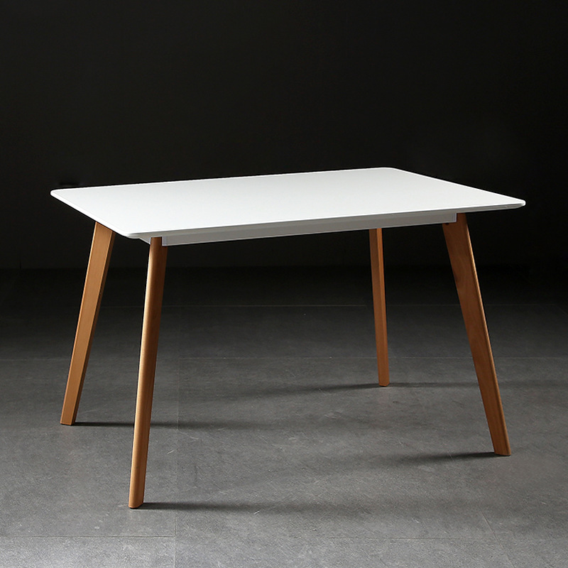北歐實木餐桌 小戶型家用長方形實木餐桌椅組合家具定制廠家供應