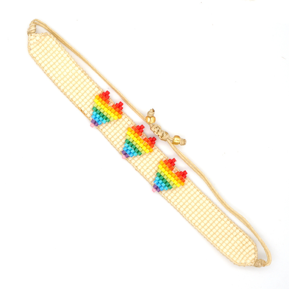 Nihaojewelry wholesale jewelry bohemian ethnic style Miyuki beads color woven braceletpicture19