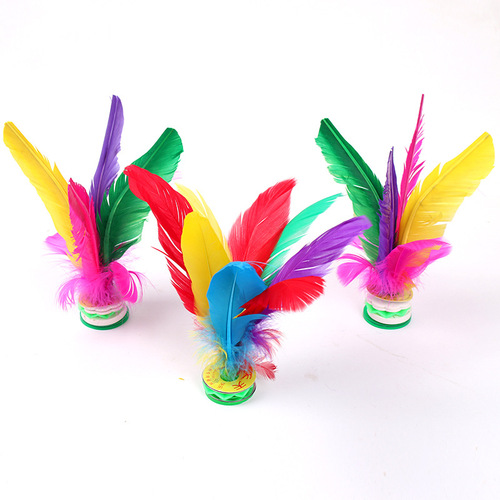 Elementary school student key kindergarten feather tendon fitness sports competition shuttlecock children's feather shuttlecock special for kicking