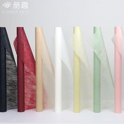 黑科技牛奶棉木棉纸牛奶棉内衬鲜花花艺包装材料内衬包花纸卷装