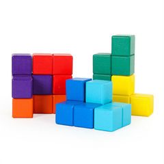 Balan Lock Soma Cube Tetris 3D Puzzle Tangram Children's Early Education Benefit Wisdom Toys