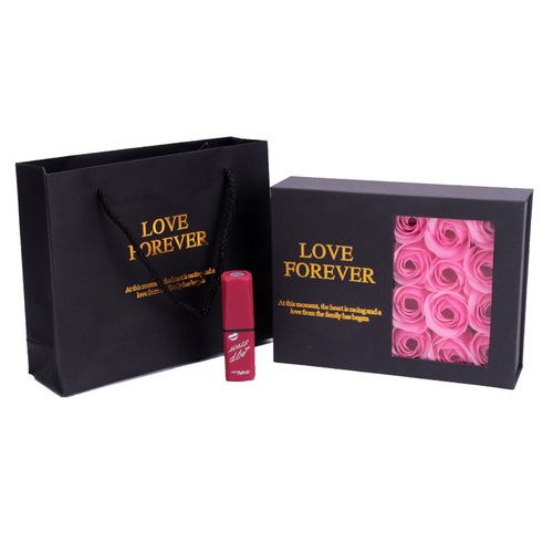 Cross-border Amazon 12 rose soap flower gift box lipstick jewelry box Chinese Valentine's Day gift gift