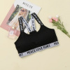 Summer sports bra, underwear, top with cups, T-shirt for elementary school students, push up bra, beautiful back