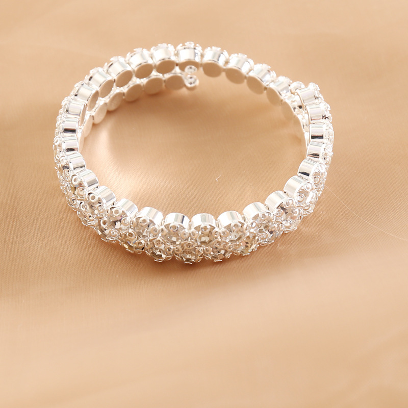 full diamond elastic bracelet