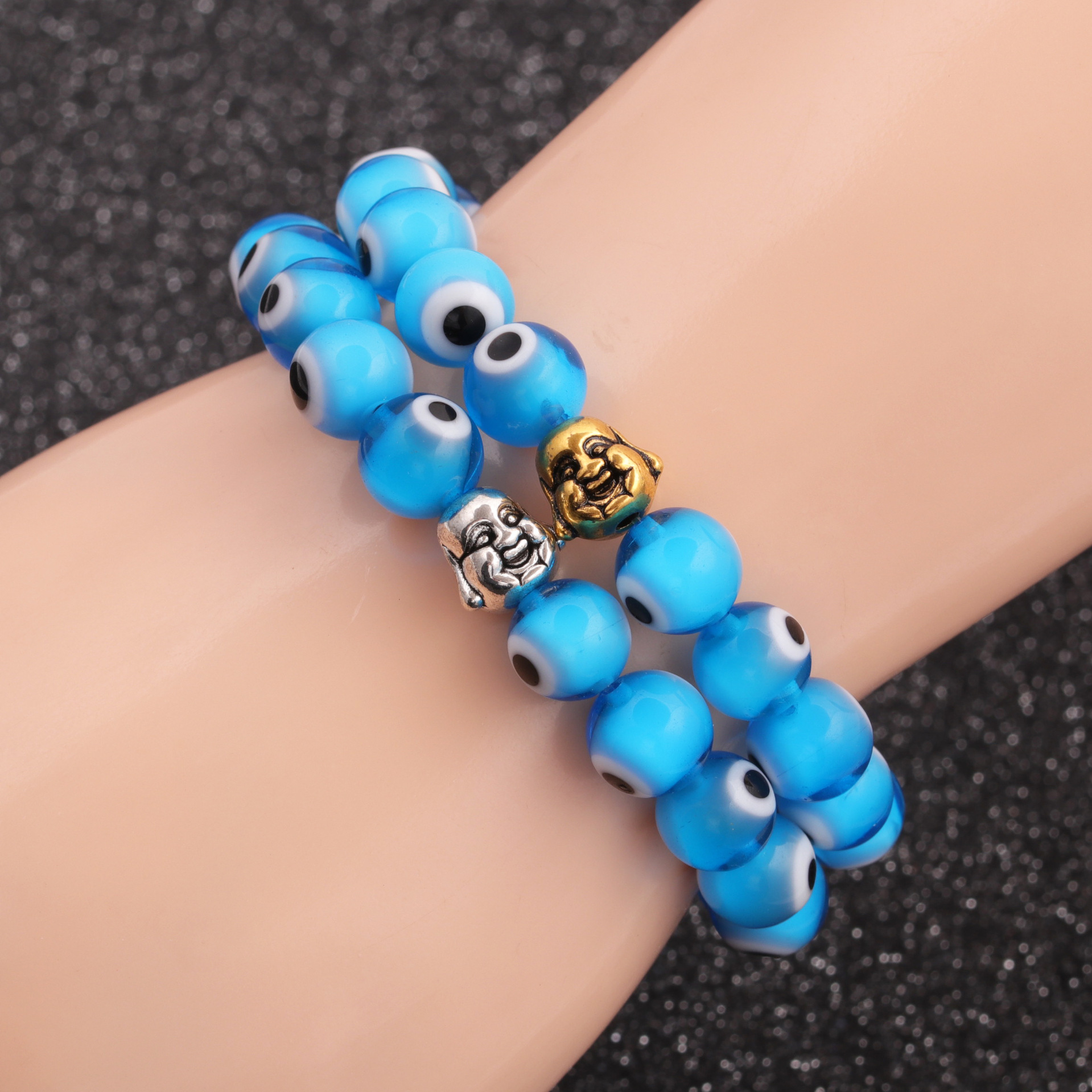 hot sale new Devilu0027s eye beaded Buddha head bracelet wholesale