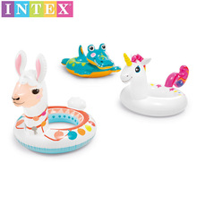 intex 58221 儿童婴儿动物游泳圈座圈 宝宝坐圈小孩救生浮圈