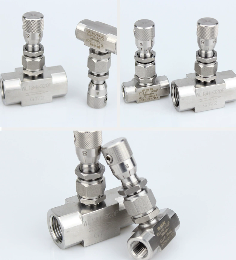 Санитарно-регулировочный клапан точной настройки HA91ZKF 16 304 запорный клапан из нержавеющей стали игольчатый клапан Вакуумный клапан патрона