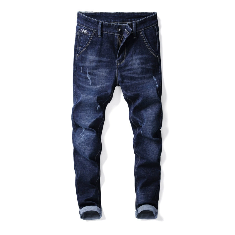 Jeans, fitted overall, fashionable trousers, loose straight fit, Korean style, mid rise, wholesale