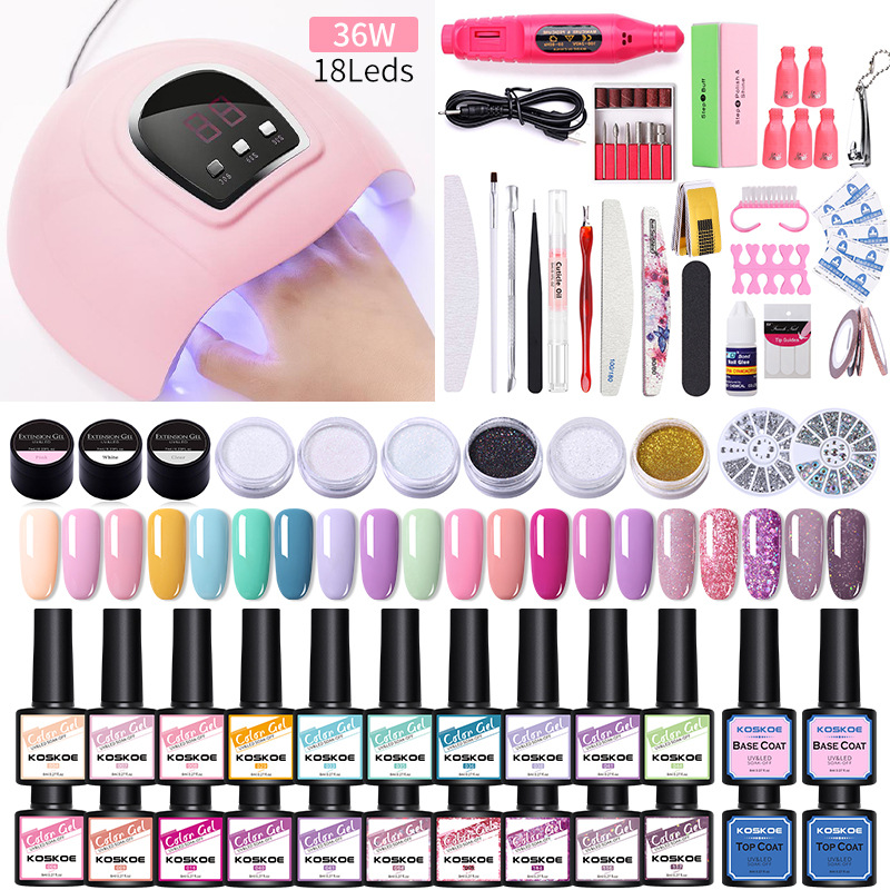 Cross-border new nail polish set UV phot...