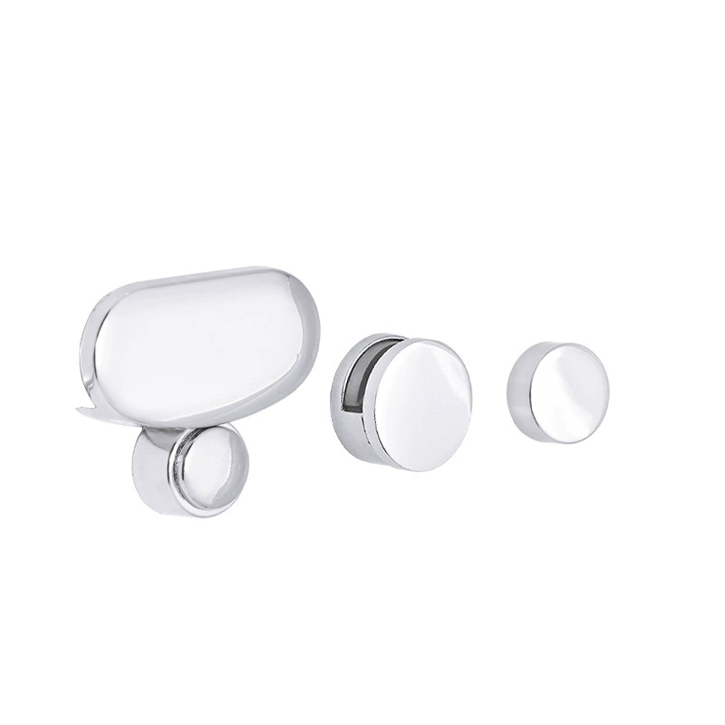 Glass mirror with accessories, clips included