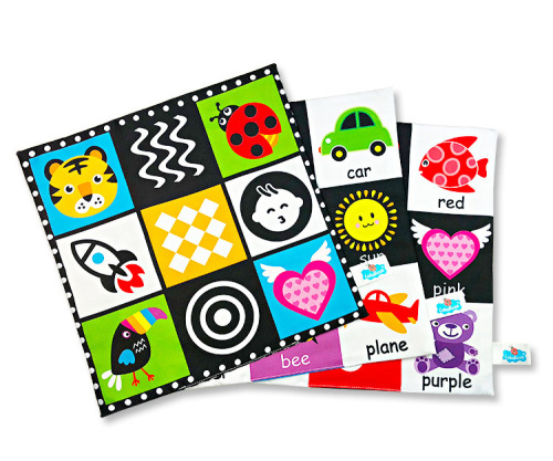 Baby nine-square grid newspaper early education 6-12 months early education ring paper can not be torn