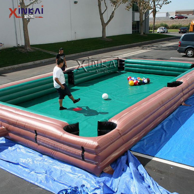 工厂定制真人版台球 大型运动会拓展桌上脚踢台球 台球游戏道具